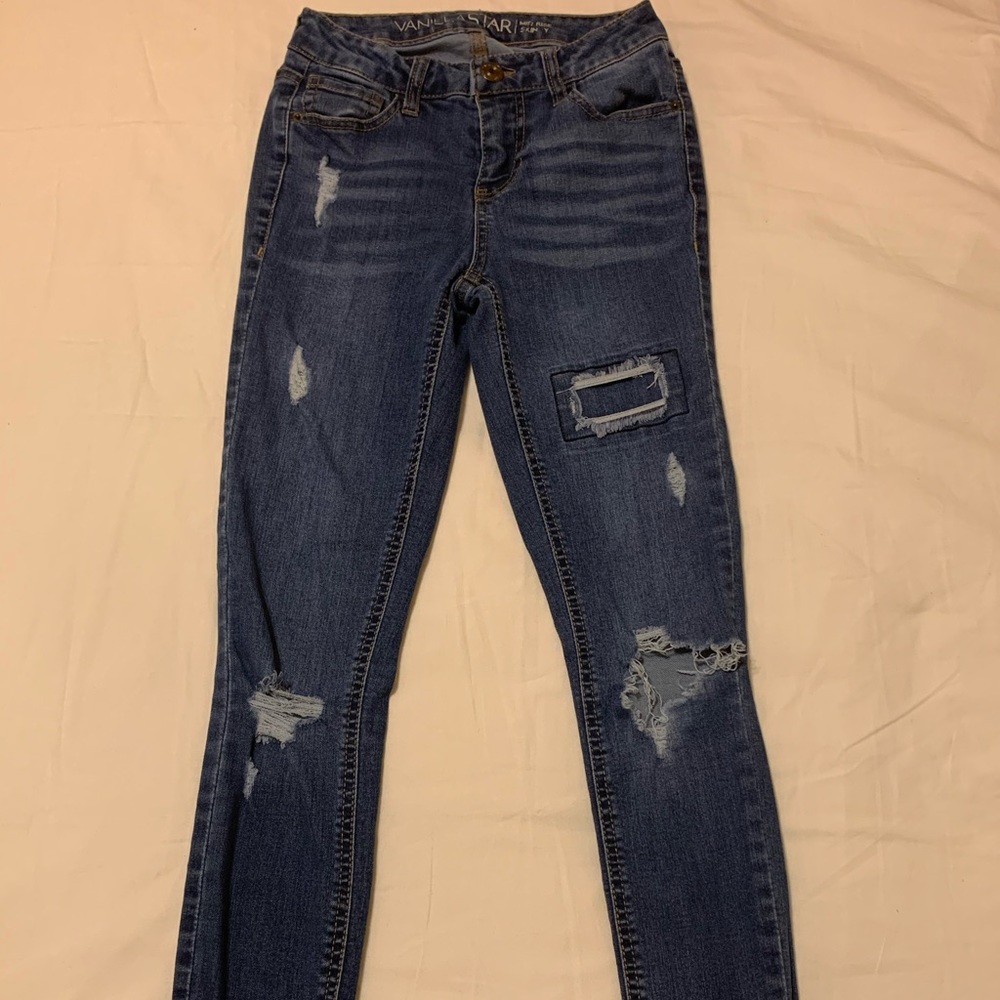 torn jeans